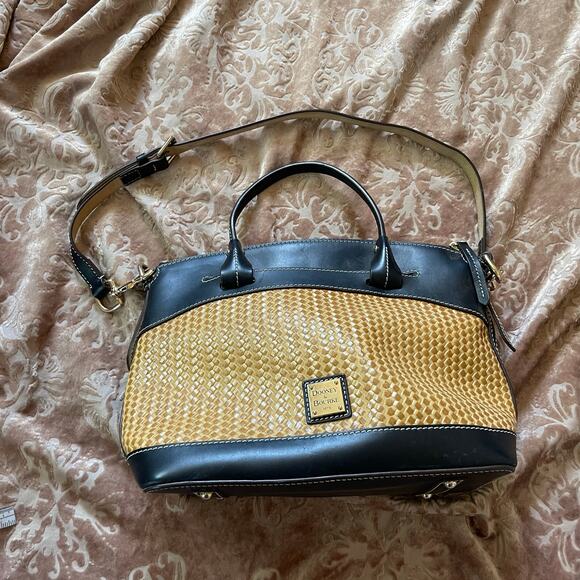 Dooney and‎ Burke beacon woven leather satchel - Picture 3 of 7